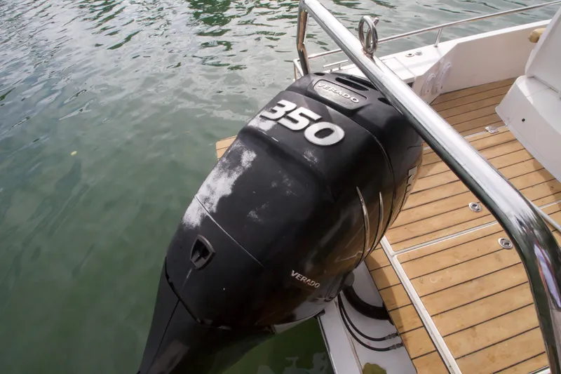 Slide: The Image of Axopar 28 TT 2016 with Mercury Verado 350 outboard engine. - 16