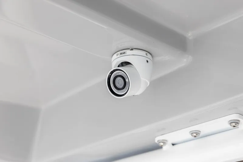Slide: The Image of Security camera installed on Solara 250 CW boat, 2024 model. - 13