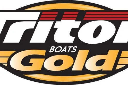 Slide: The Image of 2024 Triton 186 Allure boat deck with gray carpet and storage compartments. - 5