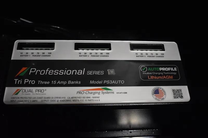 Slide: The Image of Professional Series Tri Pro battery charger with AutoProfile technology for Lithium/AGM, model PS3AUTO. - 68