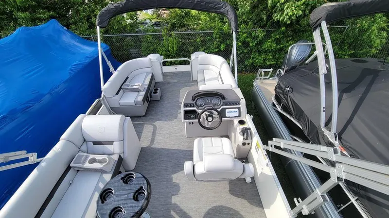 Slide: The Image of 2023 Godfrey Sweetwater 2086 BF GTP 27 in. Center Tube pontoon boat interior. - 13