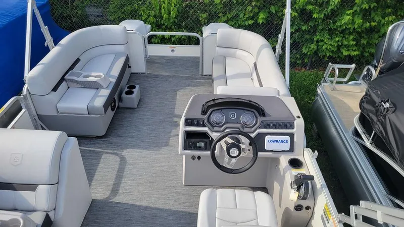 Slide: The Image of 2023 Godfrey Sweetwater 2086 BF GTP 27 in. Center Tube pontoon boat interior. - 7
