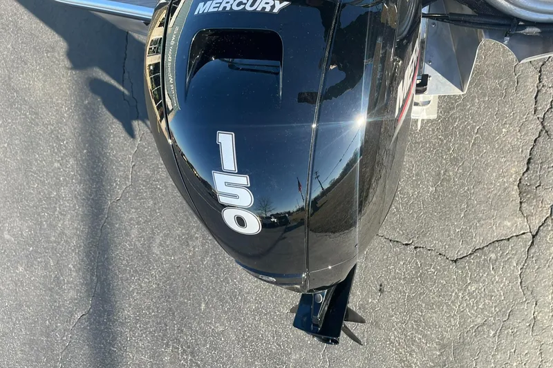 Slide: The Image of 2024 Lowe SS 210 WT boat with Mercury 150 outboard motor. - 4