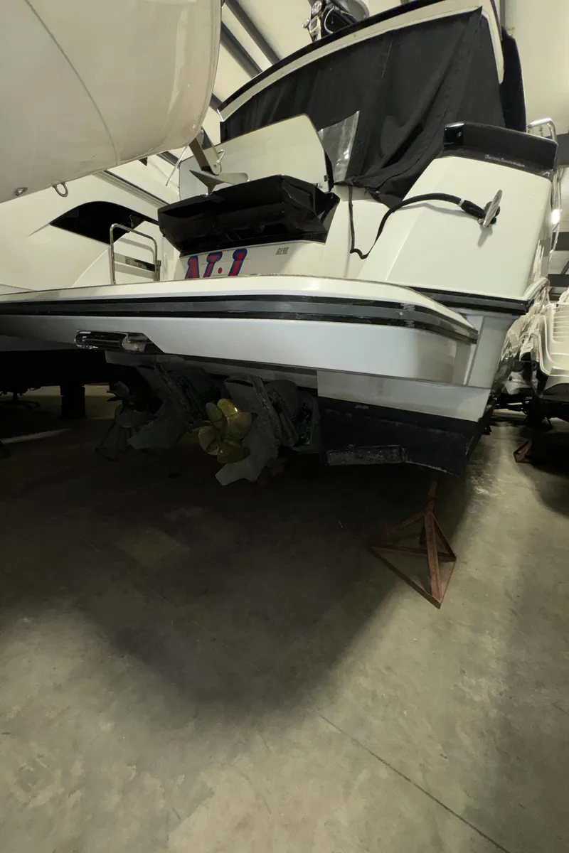 Slide: The Image of 2018 Beneteau 40 Gran Tourismo yacht in storage, rear view. - 5