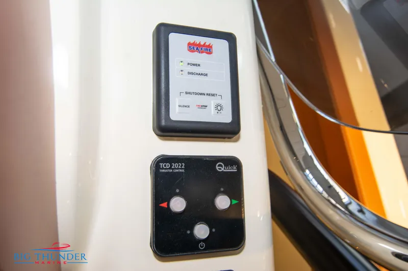 Slide: The Image of Control panel of 2024 Capoforte SX280I boat with SeaFire and Quick TCD 2022 systems. - 37
