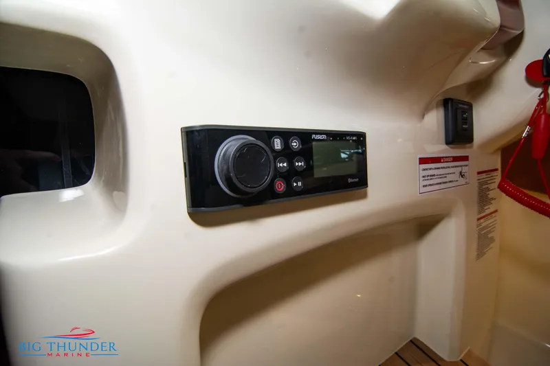 Slide: The Image of Control panel of 2024 Capoforte SX280I boat with Big Thunder Marine logo. - 42