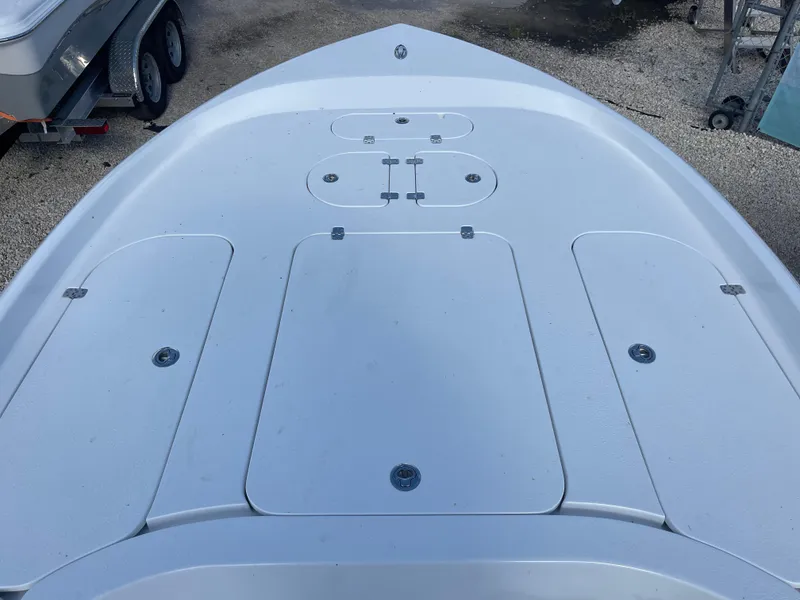 Slide: The Image of 2025 Turner Boatworks 2500 VS bow deck with storage compartments. - 7