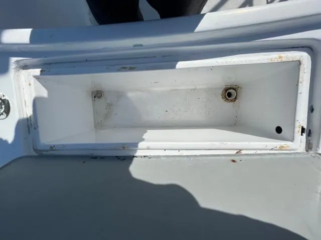 Slide: The Image of Open storage compartment on a 1968 Wahoo Alglas 25 boat. - 42