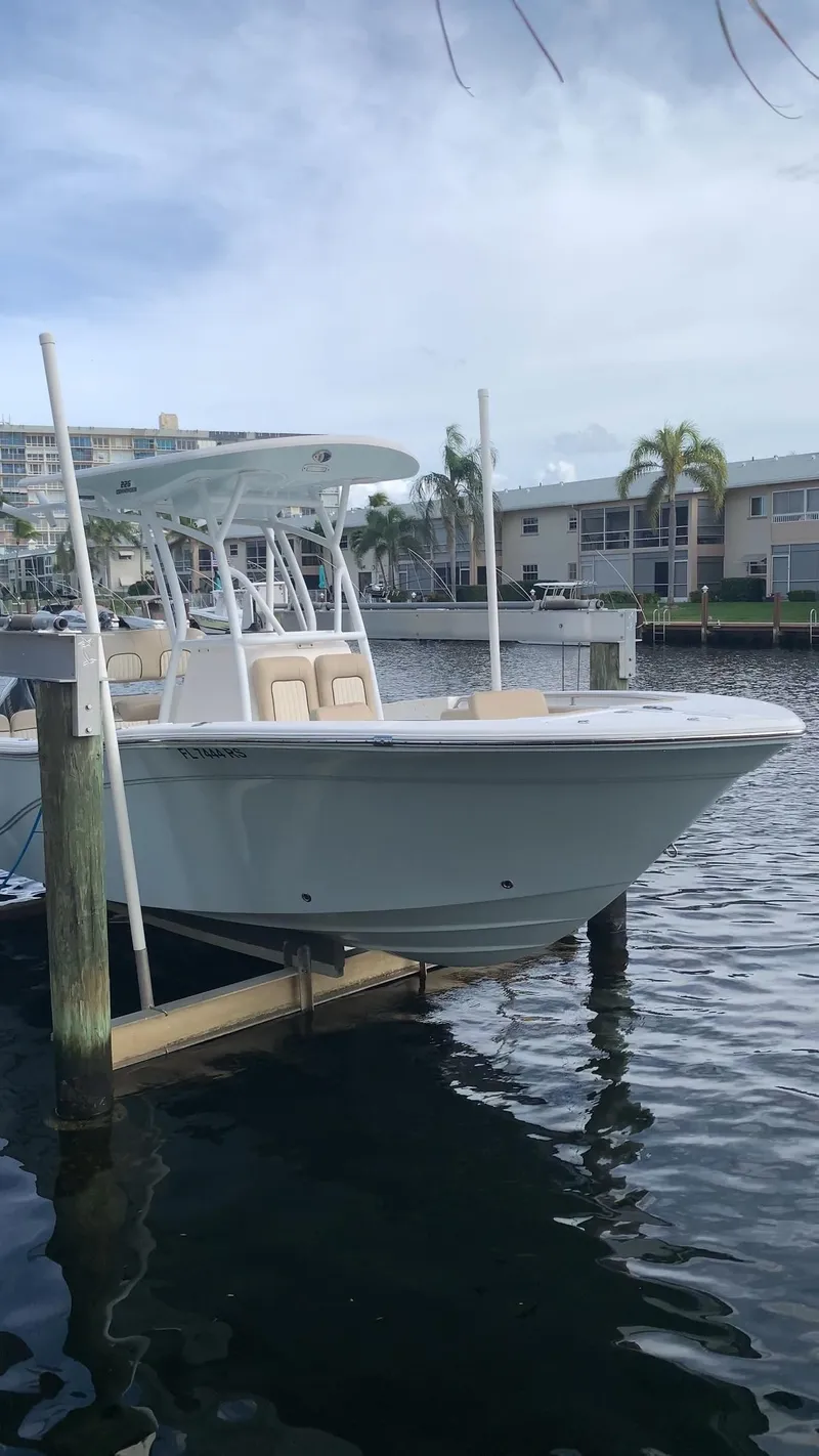Slide: The Image of 2017 Sea Fox 226 Commander boat docked in a marina. - 3