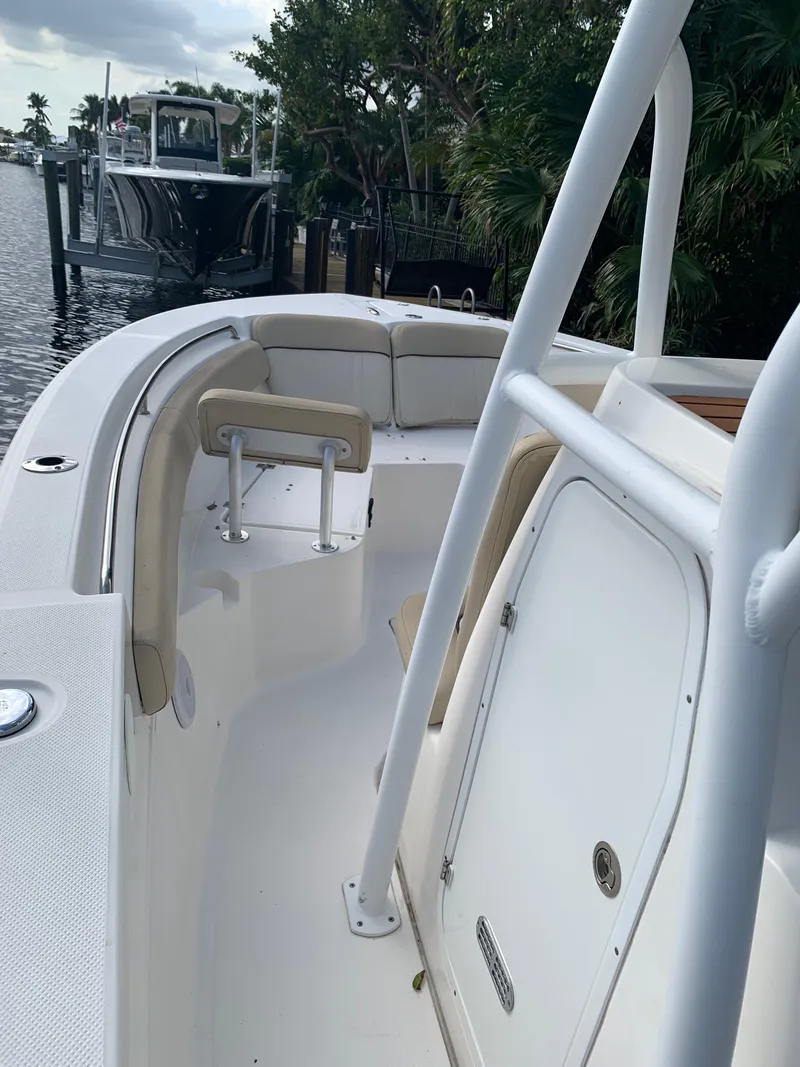 Slide: The Image of 2017 Sea Fox 226 Commander boat docked near a marina. - 6