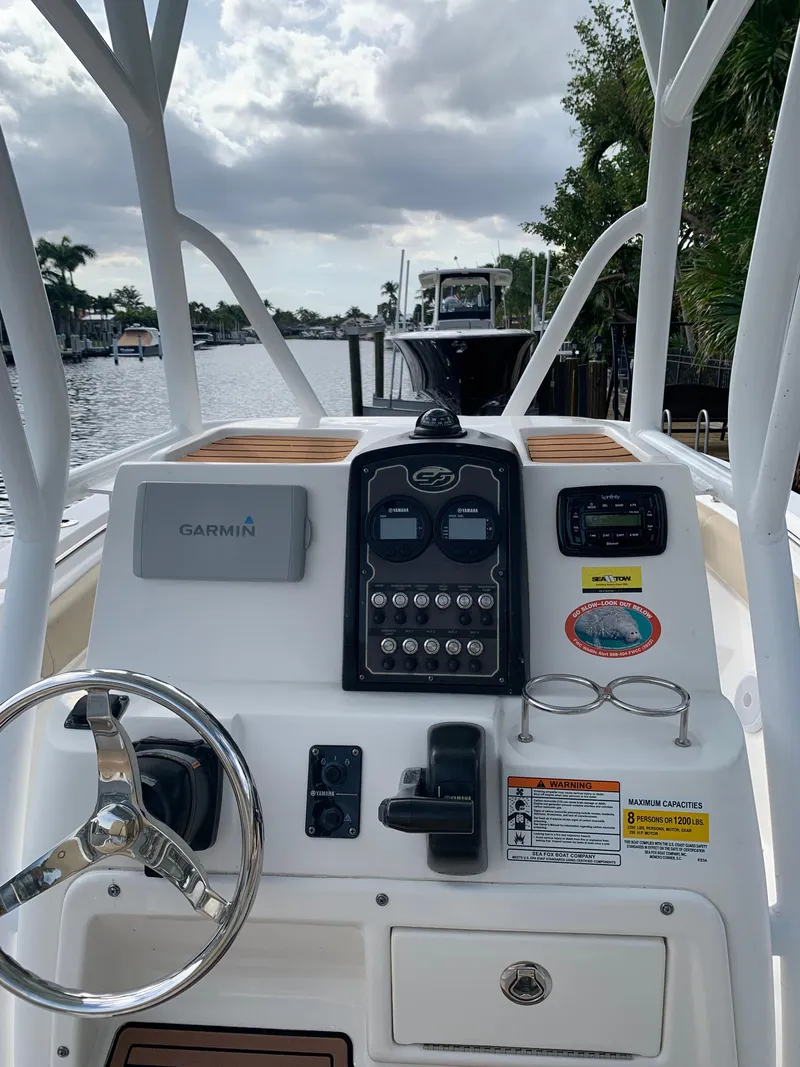 Slide: The Image of 2017 Sea Fox 226 Commander boat console with Garmin navigation system. - 7