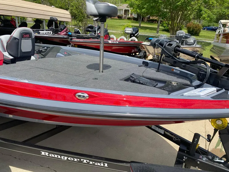 Slide: The Image of 2024 Ranger Z519 Ranger Cup Equipped boat on a Ranger Trail trailer. - 8
