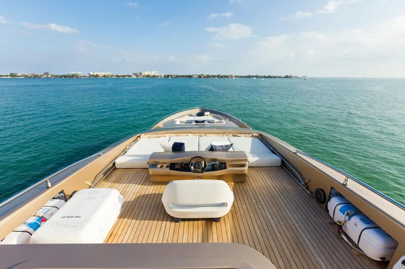 Slide: The Image of Luxurious AB 118 yacht deck, 2010 model, cruising on serene blue waters. - 33