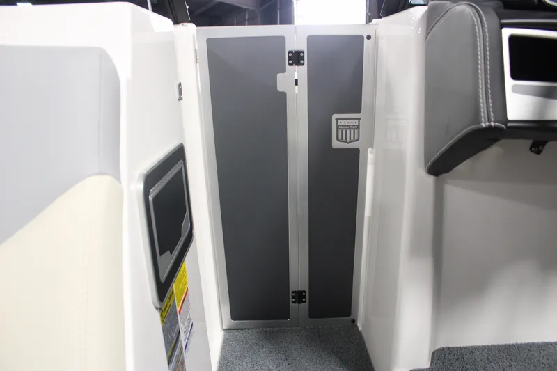 Slide: The Image of 2024 MasterCraft XT24 interior detail with sleek design and modern finishes. - 14