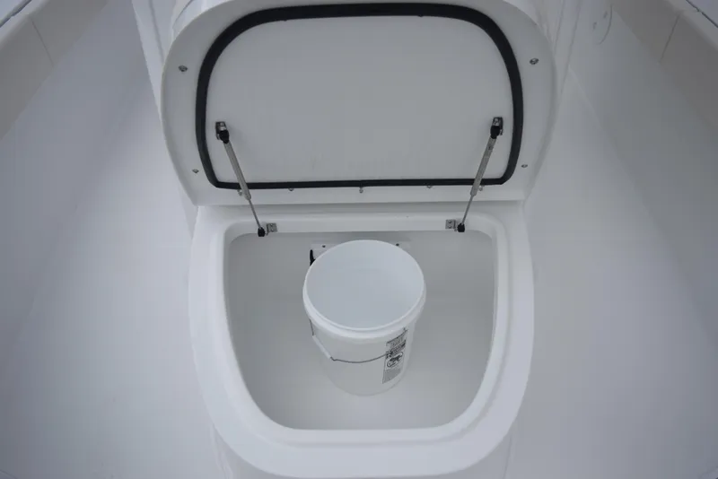 Slide: The Image of 2024 Sea Hunt Escape 27 storage compartment with bucket. - 20