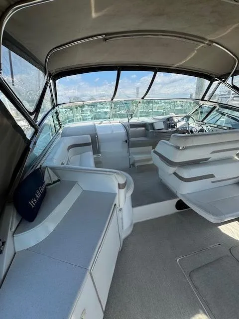 Slide: The Image of 2000 Formula 41 PC boat interior with seating and helm. - 13