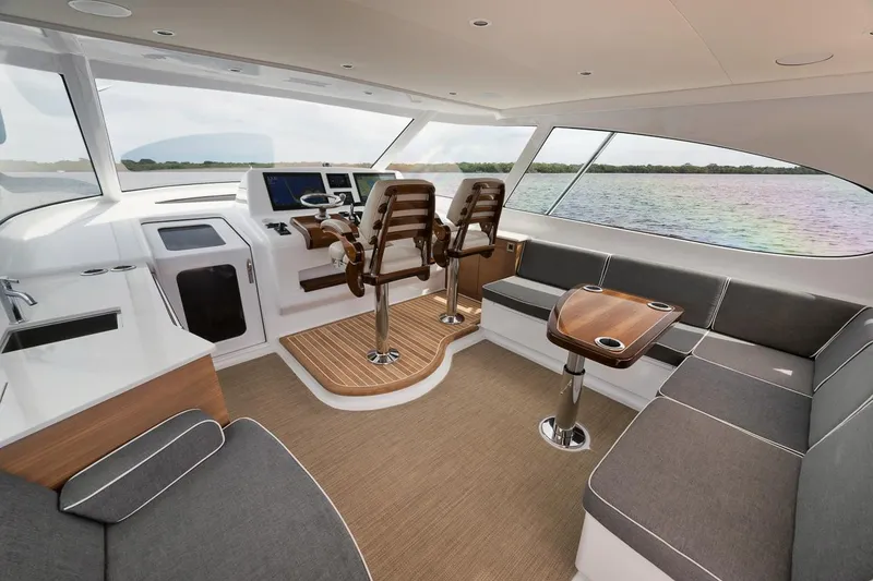 Slide: The Image of Custom Carolina 45 Anjamar - Lower Helm Seating - 17