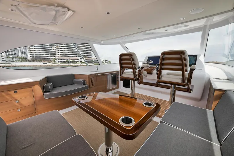 Slide: The Image of Custom Carolina 45 Anjamar - Lower Helm, Seating - 18