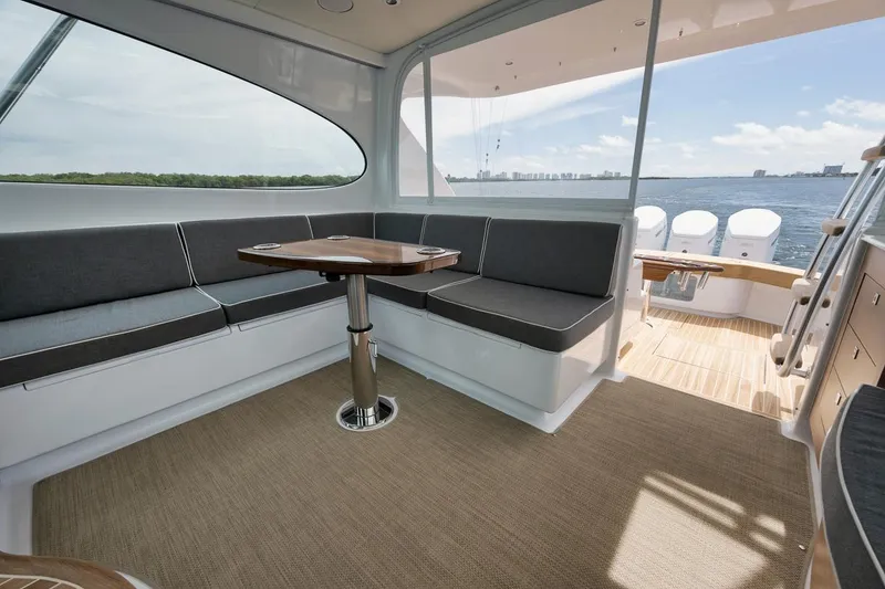Slide: The Image of Custom Carolina 45 Anjamar - Lower Helm Deck - 20