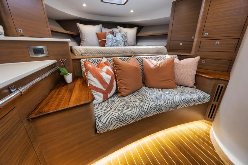 Slide: The Image of Custom Carolina 45 Anjamar - Cabin, Seating - 7