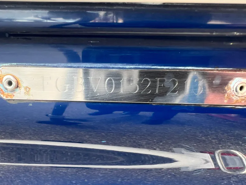 Slide: The Image of 2013 Chaparral 19 Sport H2O boat hull identification number (HIN) plate - 20