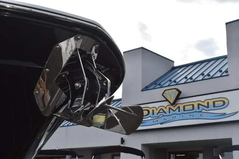 Slide: The Image of Close-up of 2024 Blackfin 272CC boat at Diamond Marine dealership. - 22