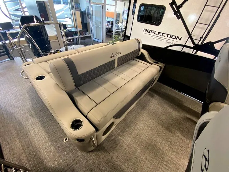 Slide: The Image of 2024 Barletta Lusso Ultra-Lounge L25U interior seating area. - 9