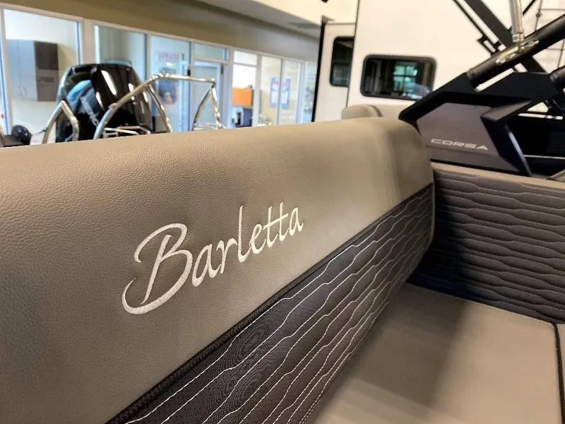 Slide: The Image of 2024 Barletta Corsa Ultra-Lounge 23UCA interior seating detail. - 14