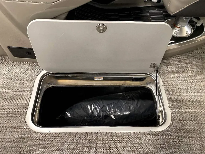 Slide: The Image of 2024 Barletta Corsa Ultra-Lounge 23UCA under-seat storage compartment - 22