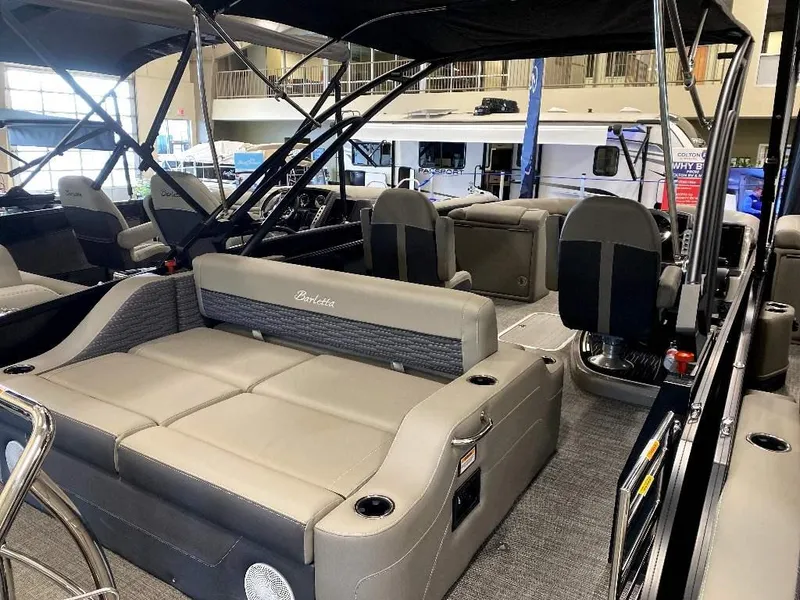 Slide: The Image of 2024 Barletta Corsa Ultra-Lounge 23UCA interior with luxurious seating and modern design. - 3