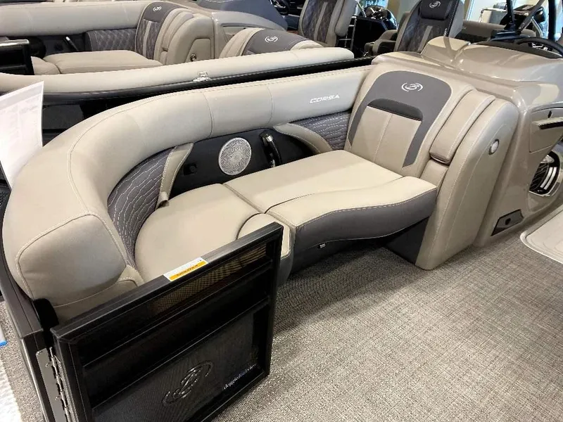 Slide: The Image of 2024 Barletta Corsa Ultra-Lounge 23UCA interior with luxurious seating. - 9