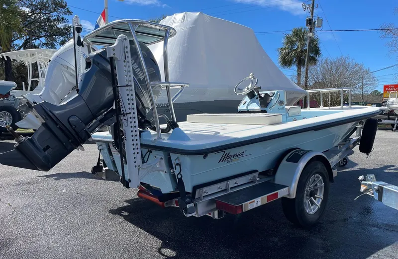 The Image of 2024 Maverick 17 HPX-V boat on trailer at Palmetto Boat Sales. - 0