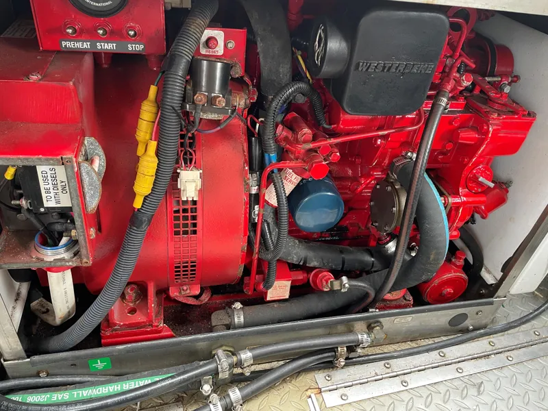 Slide: The Image of 7.6KW Westerbeke Generator w/ Sound Shield - 51