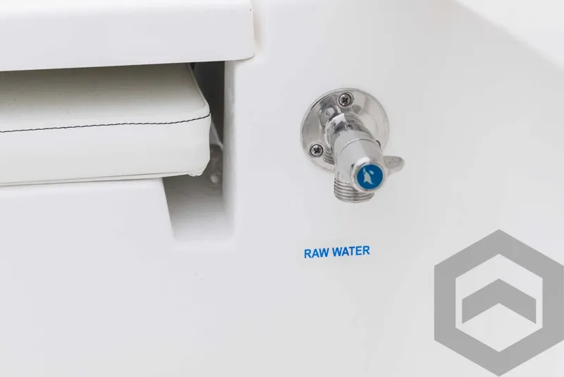 Slide: The Image of Raw water outlet on 2023 Tidewater 1910 Bay Max boat. - 42