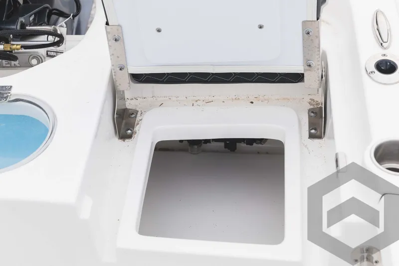 Slide: The Image of 2023 Tidewater 1910 Bay Max boat storage compartment and livewell. - 45