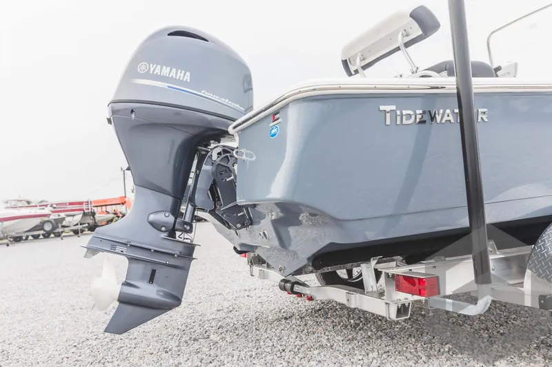 Slide: The Image of 2023 Tidewater 1910 Bay Max boat with Yamaha outboard motor. - 6