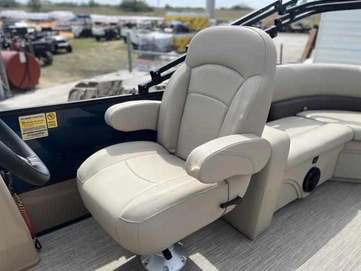 Slide: The Image of 2024 Bentley Pontoons Fish 203 Center Walk-Thru 3/4 Tube captain's chair. - 13