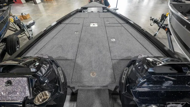 Slide: The Image of 2024 Lund 1875 Pro-V Bass XS boat interior with spacious deck. - 23