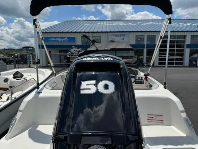 Slide: The Image of 2024 Bayliner Element M15 with Mercury 50 outboard motor. - 3
