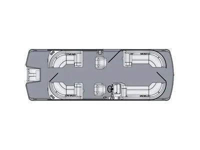 The Image of 2024 Harris Cruiser 230 CWDH floor plan with spacious seating layout. - 1