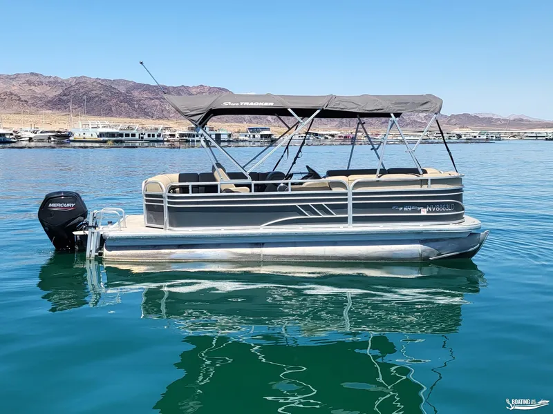 Slide: The Image of Tracker Party Barge 20 DLX 2021 - 2