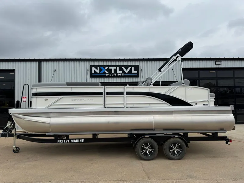 Slide: The Image of 2024 Bennington 22 S Swingback pontoon boat at NXT LVL Marine dealership. - 1