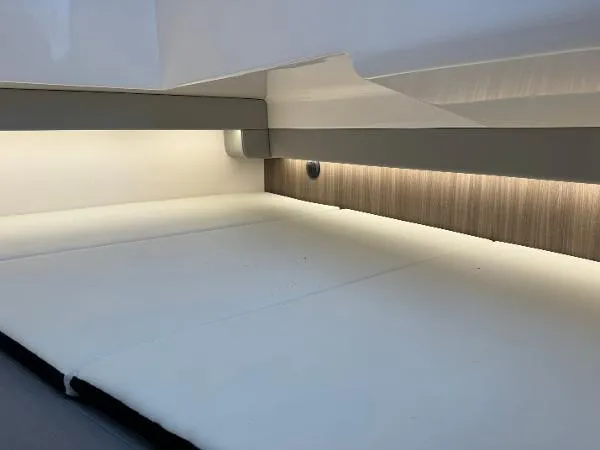 Slide: The Image of 2023 Regal LS36 interior with modern lighting and sleek design. - 18