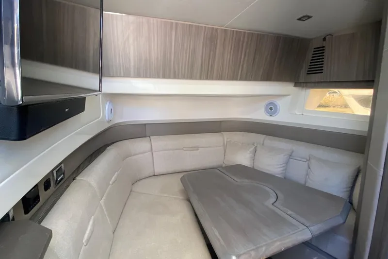 Slide: The Image of Modern bathroom sink in 2019 Sea Ray SLX 400 yacht interior. - 37