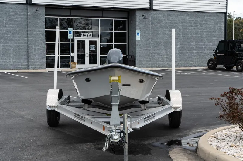 Slide: The Image of 2024 Mi Tide V1503 boat on trailer in parking lot. - 3