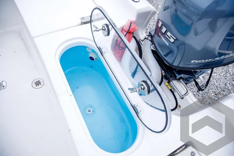 Slide: The Image of 2024 Tidewater 1910 Bay Max boat with Yamaha 115 engine and livewell. - 42