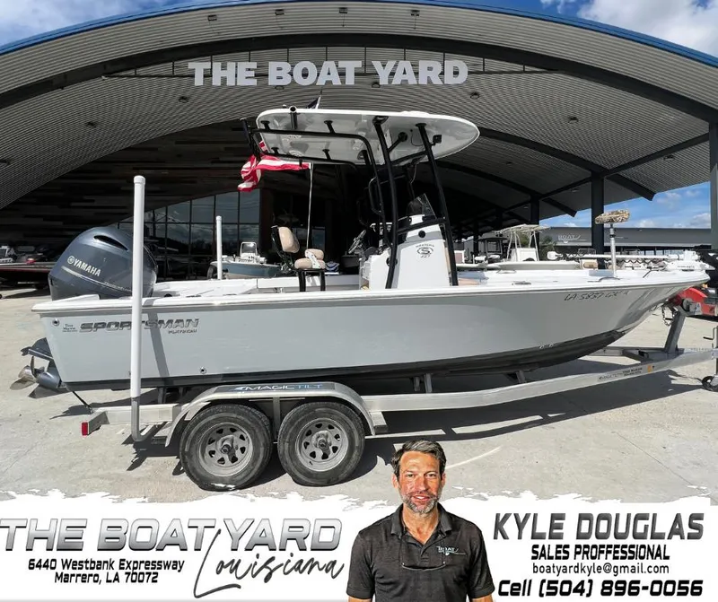 Slide: The Image of 2019 Sportsman 227 MASTERS Platinum boat at The Boat Yard, Marrero, LA. - 1