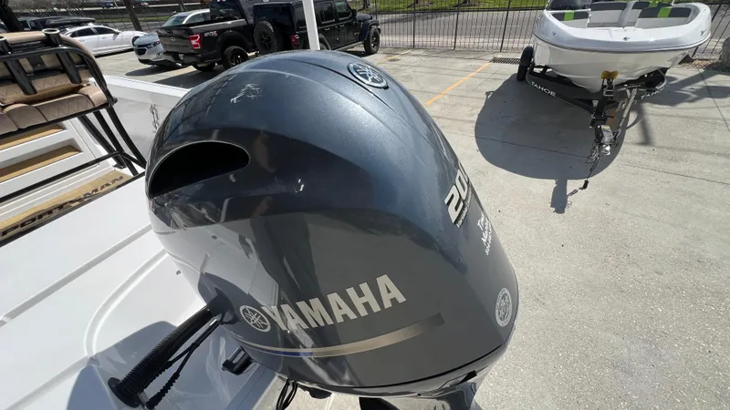 Slide: The Image of 2019 Sportsman 227 MASTERS Platinum with Yamaha 200 outboard motor. - 8