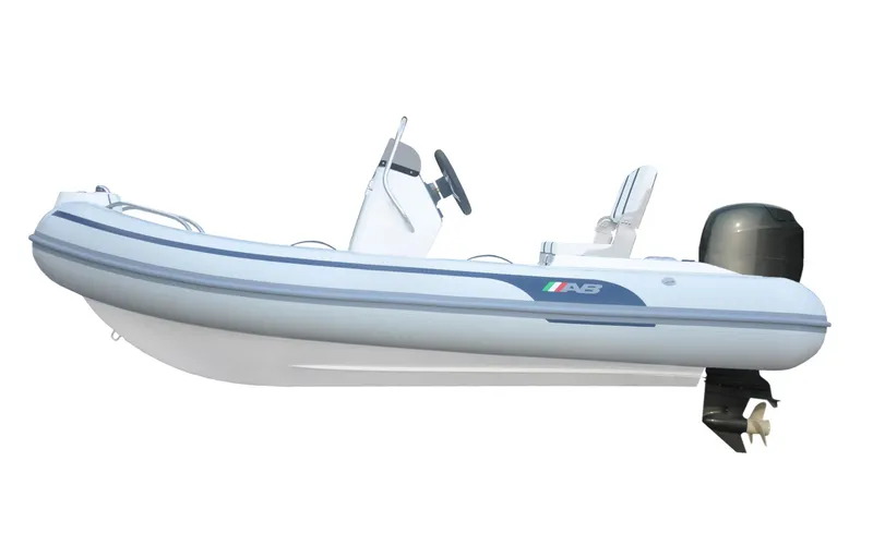 Slide: The Image of 2023 AB Inflatables 12 VST inflatable boat with outboard motor. - 4