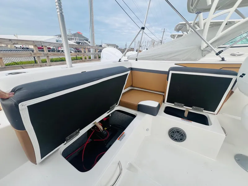 Slide: The Image of Interior of 2024 Starcraft SVX 231 OB DH with storage compartment. - 17